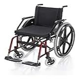 Cadeira De Rodas Liberty Linha Conforto Cor Vinho Assento 44cm Prolife