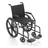 Cadeira De Rodas Prolife Simples Pl001 Dobrável Até 90kg