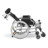 Cadeira De Rodas Reclinável Alumínio Dobrável D700 Dellamed Tamanho 40 Cm