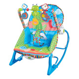 Cadeira Descanso Musical Funtime Maxi Baby Até 18kg Azul