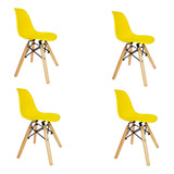 Cadeira Eames Infantil 4 Un Charles New Wood