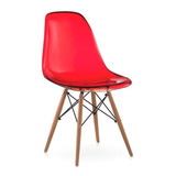 Cadeira Eiffel Charles Eames Policarbonato Transparente Ver