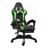 Cadeira Ergonomica Gamer Cor Verde Material