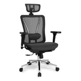Cadeira Escritório Dt3 Moira Ergonômica Reclinável Preta