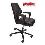 Cadeira Escritório Ergonômica Giroflex 64 Couro Legítimo