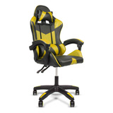 Cadeira Escritório Gamer Gm001 Cor Amarela