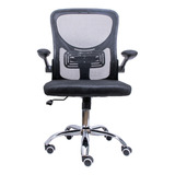 Cadeira Escritório Preta Ergonômica Reclinável Mesh Eloria