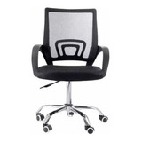 Cadeira Escritório Preta Giratória 3310 C Apoio De Braços Cor Preto Material Do Estofamento Mesh nailon