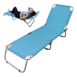 Cadeira Espreguicadeira Dobravel Reclinavel 3 Posições Praia