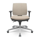 Cadeira Executiva Brizza Soft Slider Aluminio