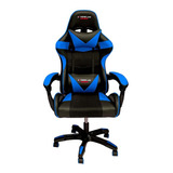 Cadeira Gamer ELG Drakon Ch31bkbl Preta E Azul Cor Preto azul Material Do Estofamento Couro Sintético