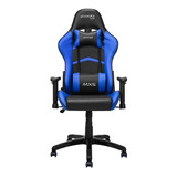 Cadeira Gamer Escritório Mymax Mx5 Preta E Azul Ergonômica
