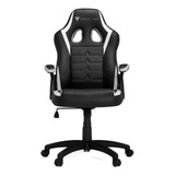 Cadeira Gamer Force One Essential Series Preta E Branca Cor Preta E Branco Material Do Estofamento Couro Sintético