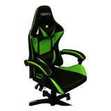 Cadeira Gamer Home Office Ergonômica   Tronyx Cor Preto verde Material Do Estofamento Couro Sintético