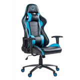 Cadeira Gamer Premium Venus Couro Reclinável Preto Ajustes Cor Azul Material Do Estofamento Couro Pu