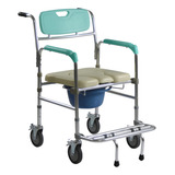 Cadeira Higiênica De Banho Zimedical De Aluminio Com Roda
