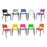 Cadeira Iso Comercial Coloridas Empilhavel Kit