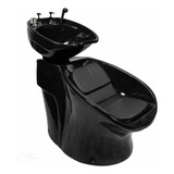 Cadeira Lavatório Neon Shampoo Cuba Móvel Salão Barbearia Cor Preto 220v