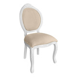 Cadeira Medalhao Madeira Maciça Design Ingles Luxo