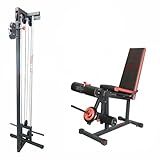 Cadeira Mesa Flexo Extensora Monocross Over Polia Simples P Anilhas