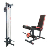 Cadeira Mesa Flexo Extensora Monocross Over Polia Simples
