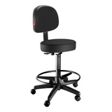 Cadeira Mocho Nice Alto Preto