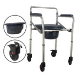 Cadeira Para Banho Higienica Adulto Idoso Dobravel 100kg