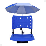 Cadeira Para Barco Dobrável Com Suporte De Guarda Sol