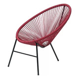 Cadeira Para Jardim Circular Ratam Sintético Caribe Wt