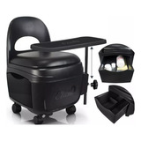 Cadeira Para Manicure Diva Preta Cirandinha Santa Clara