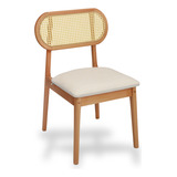 Cadeira Para Mesa De Mantar Madeira Maciça Estofada Telinha