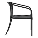 Cadeira Para Varanda Eclipse Yescasa Preto Junco Bd