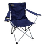 Cadeira Pesca Camping Praia Dobrável Com Bolsa Alvorada Ntk Cor Azul