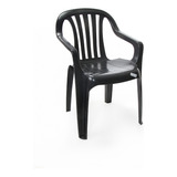 Cadeira Plastica Classic Rei Do Plastico 182kg   Preta