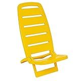 Cadeira Plástica Dobravel Guaruja Amarela Tramontina 92051 000