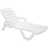Cadeira Plástica Espreguiçadeira Tramontina Leblon Branco 92256010
