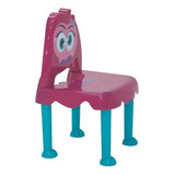 Cadeira Plastica Infantil Montavel Monster Rosa