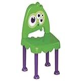 Cadeira Plástica Infantil Montável Monster Tramontina Verde Lilás