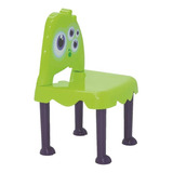 Cadeira Plastica Infantil Montavel Monster Verde