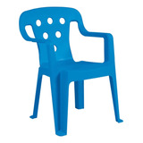 Cadeira Plástica Kids Azul Mor
