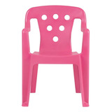 Cadeira Plástica Kids Rosa Mor