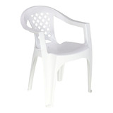 Cadeira Plástica Kit 6 Conjunto Jardim  Piscina Tramontina