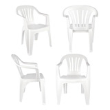Cadeira Poltrona Bela Vista Branca Kit