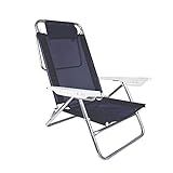 Cadeira Reclinável Com Almofada Summer Azul Mor