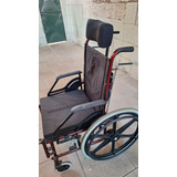 Cadeira Rodas Reclinável Tetra 44cm Prolife Cor Vermelho