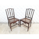 Cadeiras Antigas Estilo Inglês Em Jacarandá