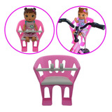 Cadeirinha Boneca Baby P Bicicleta Infantil Alive Rosa Bco