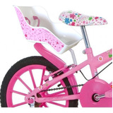 Cadeirinha Boneca Bicicleta Aro 14 16 20 Branco Com Rosa