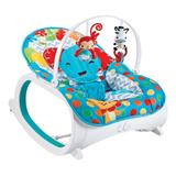 Cadeirinha Bouncers Musical E Vibratoria Rosa azul verde Cor Azul