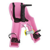 Cadeirinha Criança Bicicleta Baby Bike Infantil Frente Kalf Cor Rosa